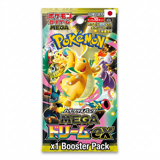 Pokemon Mega Dream Ex Booster Pack 1 Bustine Versione Giapponese