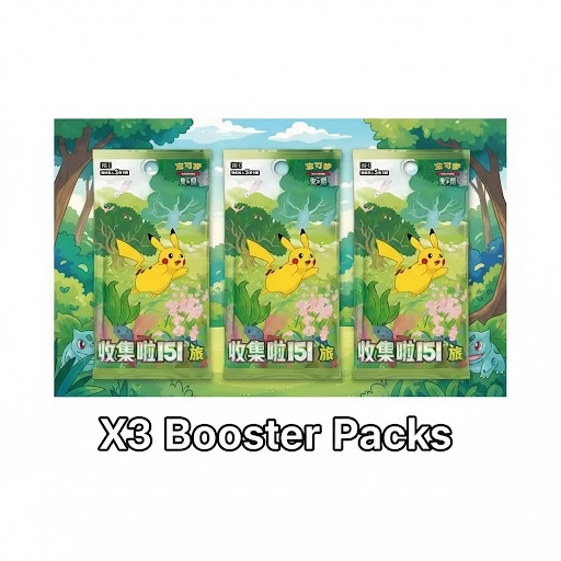 Pokémon Collect 151 Journey X3 Booster Packs