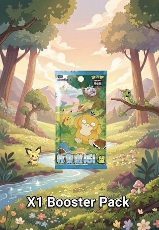 Pokémon 151 Hope Slim X1 bustine di espansione